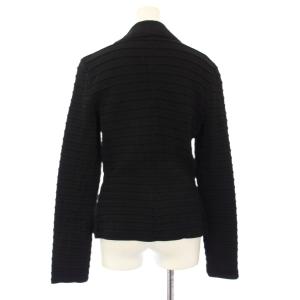 EMPORIO ARMANI ニットジャケット アウター 40 黒 3K2GT9 /TK