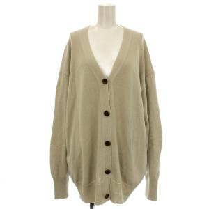 21SS ロングカーディガン コットン ニット カーディガン F ベージュ 21-080-500-7080
