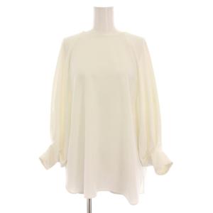 23SS ブラウス プルオーバー カットソー 38 白 ホワイト 長袖 531-3110216 /YM