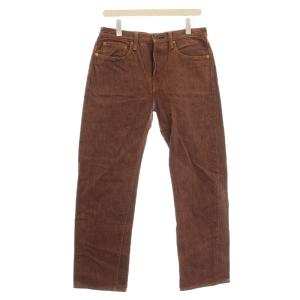 柿渋染めデニム  岡山御津工場産 デニムパンツ ボタンフライ 32 ブラウン
