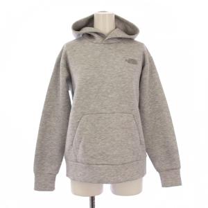 テックエアースウェットワイドフーディ プルオーバーパーカー 長袖 ストレッチ ワンカラー ロゴ M グレー