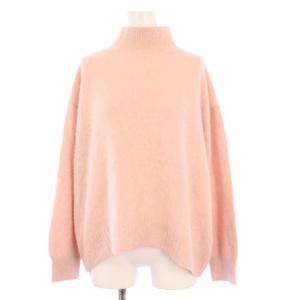 FOX混スタンドネックニット セーター 長袖 38 ピンク B90603 /KH