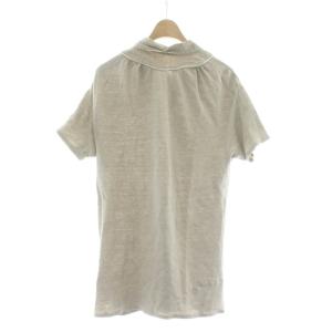 KAPITAL Tシャツ 麻 リネン ベージュ 半袖 裾スリット /AU