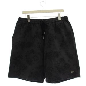 ショートパンツ XL グレー 花柄 /JP