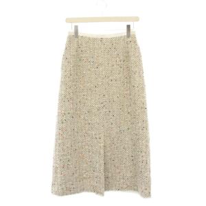 スパークルミックスツィード スカート 36 ホワイト 4010500240