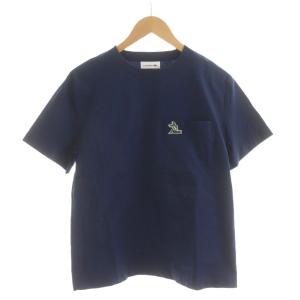 Tシャツ カットソー 半袖 36 紺 ネイビー /RR