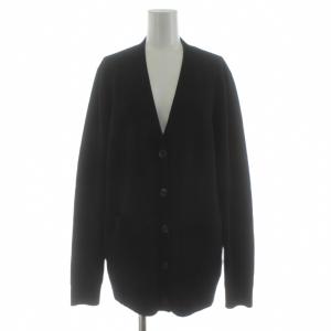 バックインターシャ カーディガン ウール S ブラック 8055956