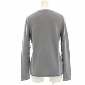 theory luxe FINE CASHMERE LEWIS ニット カットソー カシミヤ 長袖 Vネック 薄手 38 青 ブルー