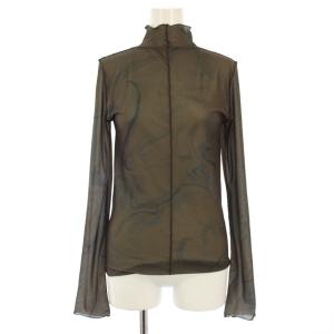Marble Turtle Tops カットソー シアー 長袖 総柄 F カーキ 12120605 /TK