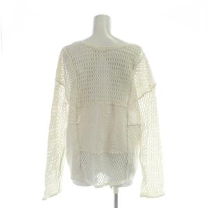 TODAYFUL Patchwork Mesh Tops トップス F 白 ホワイト Vネック 長袖 12120610 /AP