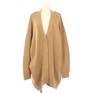 カーディガン カシミヤ100％ ニット 長袖 1 ベージュ W-368 /TK