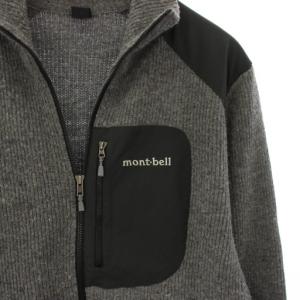 mont-bell ミッテルレギ フルジップ セーター ニットジャケット L グレー 1106505 /TK