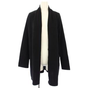 カーディガン カシミヤ100％ ショールカラー ニット 長袖 3L 黒 12961-03747 /TK