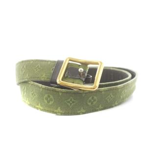 モノグラムミニラン サンチュール ベルト ハトメ 緑 グリーン M6823Y /AN51 OH