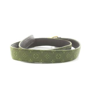 LOUIS VUITTON モノグラムミニラン サンチュール ベルト ハトメ 緑 グリーン M6823Y /AN51 OH