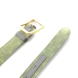 LOUIS VUITTON モノグラムミニラン サンチュール ベルト ハトメ 緑 グリーン M6823Y /AN51 OH