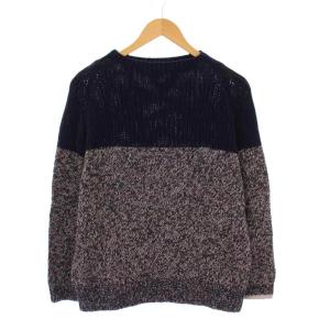 ヴーム VM ニット セーター 長袖 ボトルネック 0 紺 ネイビー グレージュ /BB