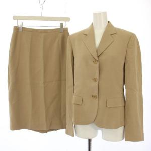 スーツ セットアップ テーラードジャケット スカート ひざ丈 JI40 ベージュ /TK