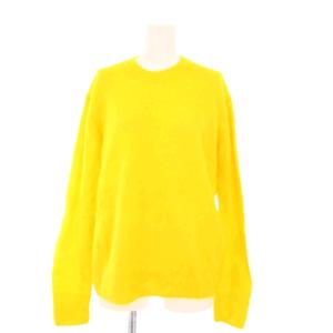 ebure ニット セーター 長袖 アルパカ混 黄色 3810800389 /KH