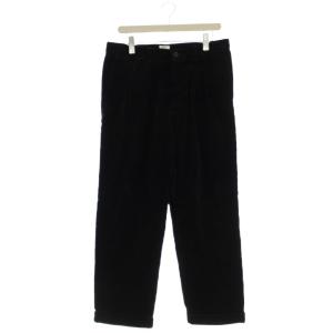 パンツ 2 黒 ブラック コーデュロイ ロールアップ裾 長ズボン /JP