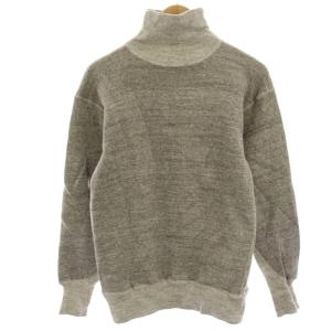 スウェット トレーナー 裏起毛 ハイネック 長袖 38 グレー /HN