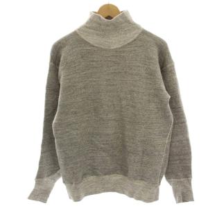 スウェット トレーナー 裏起毛 ハイネック 長袖 38 グレー /HN