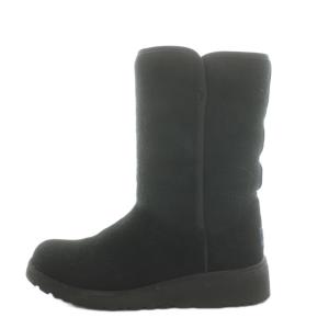 アミ AMIE ムートンブーツ ショートブーツ 23.5cm 黒 ブラック 1013428 /AN34