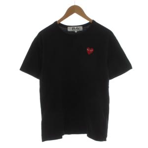 AD2019 Tシャツ カットソー 半袖 ハート刺繍 L 黒 ブラック AZ-T108 /AN35