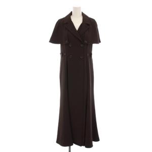22AW ケープカラートレンチワンピ ワンピース ロング 1 茶色 ブラウン SWFO224218 /YM