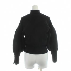 SNIDEL 22AW ニット F 黒 ブラック 長袖 タートルネック カットアウト /AP
