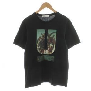 U TEE St.Anthony Tシャツ カットソー 半袖 プリント ロゴ 2 黒 ブラック /AN38