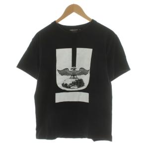 × 仮面ライダー 16SS ショッカー Tシャツ カットソー ロゴ M 黒 ブラック /AN32