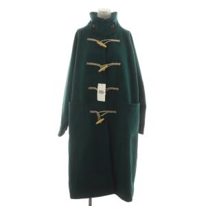 タグ付き ダッフルコート ロング F 緑 グリーン /RR