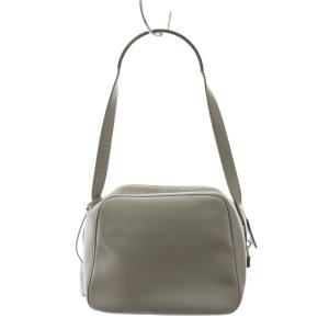 Salvatore Ferragamo ショルダーバッグ ハンドバッグ レザー グレー ボックス型 /YM