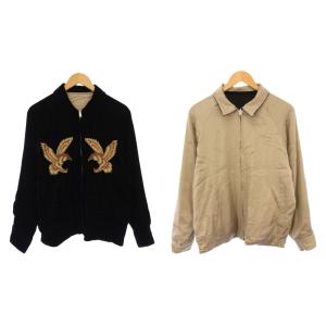 SUKA JACKET スカジャケット スカジャン ブルゾン アウター リバーシブル ショート丈 ジップアップ