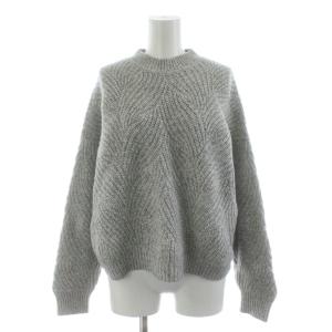 24AW CASHMERE VEGA パラシュート ステッチニット セーター 長袖 カシミヤ 38 グレー