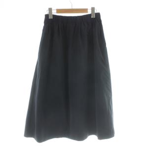 ESTNATION フレアースカート ロング ナイロン 38 黒 ブラック 91-109-09-063245 /AP