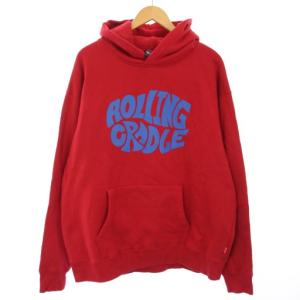 DH LOGO HOODIE プルオーバーパーカー 長袖 プリント XL 赤 /TK
