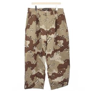 CAMO TUCK PANTS ワークパンツ カモフラ 迷彩柄 ジップフライ XL ベージュ RC-P2718