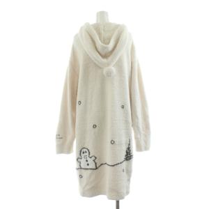 gelato pique SNOOPY パネルJQDフードドレス ワンピース ひざ丈 長袖 フード スヌーピー ルームウェア F