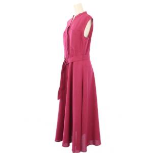 ANAYI 21SS ワンピース ロング ノースリーブ ベルト 38 ピンク 102127-14-870-41-380