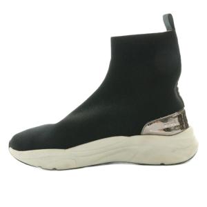 プラス + トーキョー TOKYO 軽量ニットソックススニーカーブーツ ショート 黒 ブラック /SS