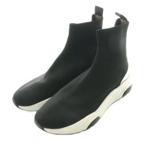 DIANA プラス + トーキョー TOKYO 軽量ニットソックススニーカーブーツ ショート 黒 ブラック /SS
