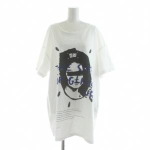 QUEEN T-SHIRT BIG Tシャツ カットソー 半袖 プリント XS 白 ホワイト S29GC0215