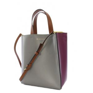 MUSEO MINI BAG 2WAY グレー パープル