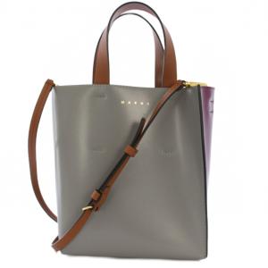 MARNI MUSEO MINI BAG 2WAY グレー パープル