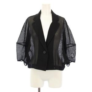 MESH LANTERN JACKET メッシュランタンジャケット アウター ショート丈 半袖 シングル