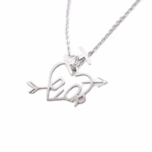ハート アロー I LOVE DIOR ネックレス ペンダント シルバーカラー /KH OH