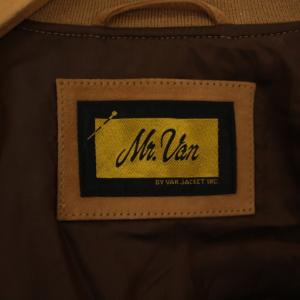 VAN JAC Mr.Van ブルゾン 中綿ジャケット レザー スエード 48 茶 /BM