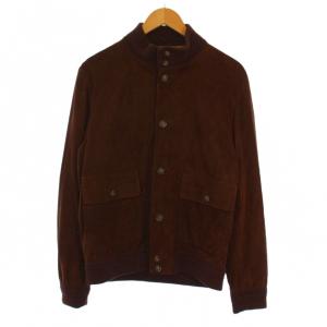 ゴートスエードバルスタータイプドライビングブルゾン 50 ブラウン H-504